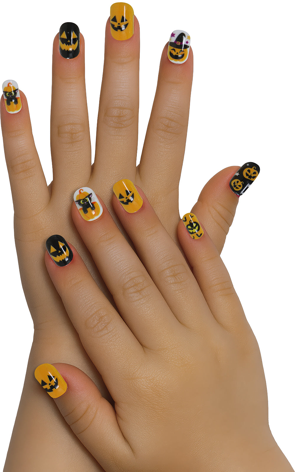 12 NAILS WITH GLUE, CHILDREN, HALLOWEEN