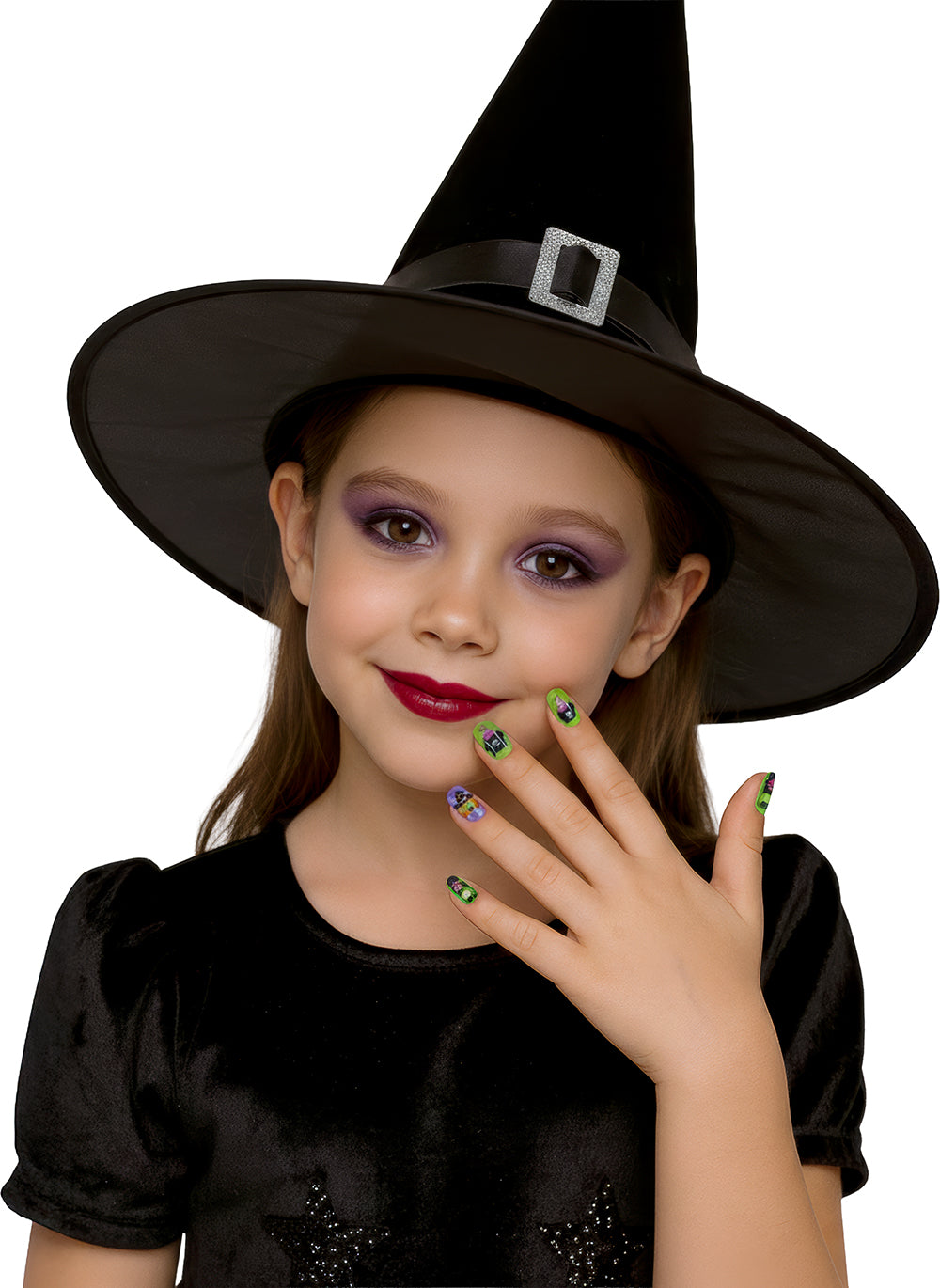12 NAILS WITH GLUE, CHILDREN, HALLOWEEN