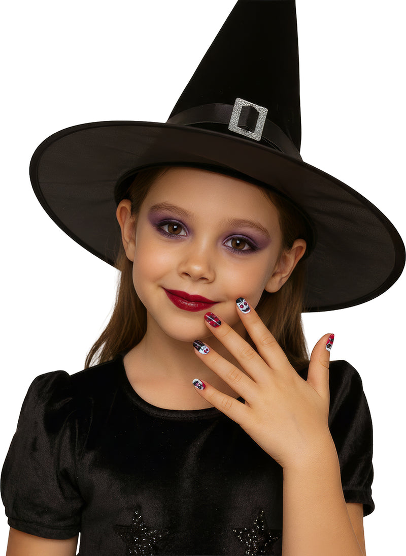 12 NAILS WITH GLUE, CHILDREN, HALLOWEEN