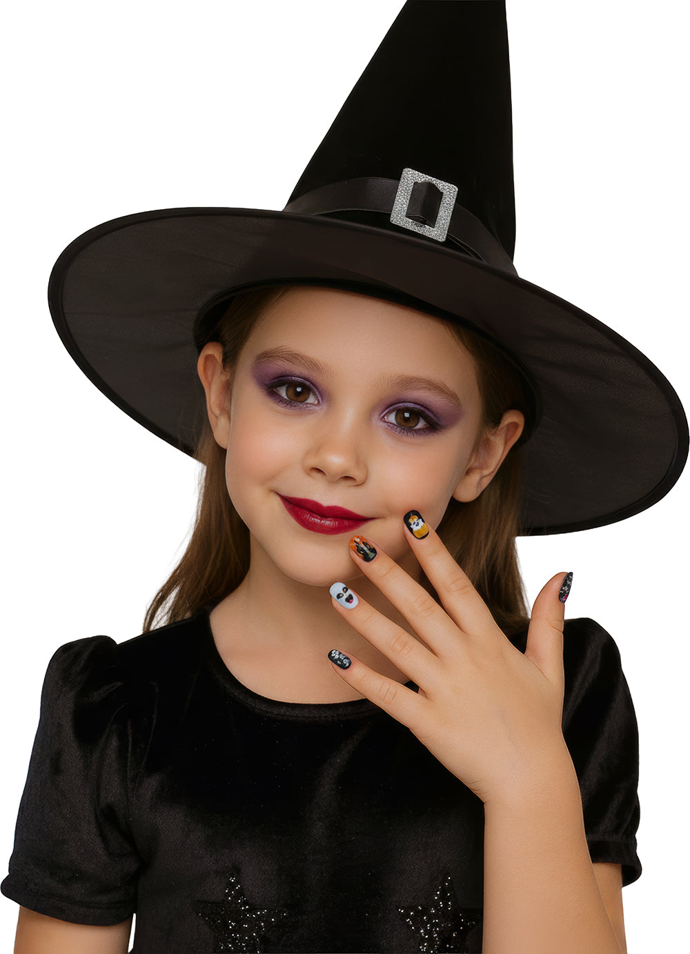 12 NAILS WITH GLUE, CHILDREN, HALLOWEEN