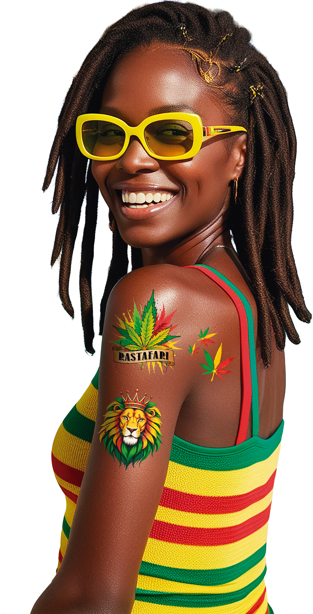 JAMAICA TATTOO SHEET 14X30 CM