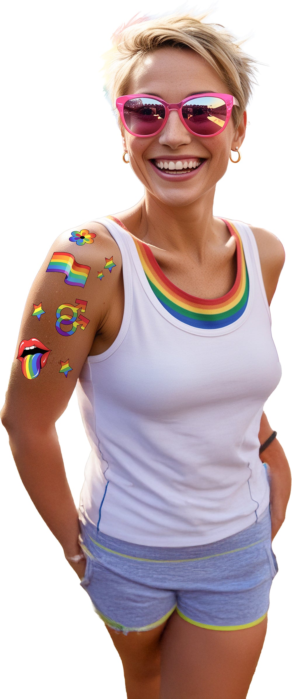 PRIDE TATTOO SHEET 14X30 CM