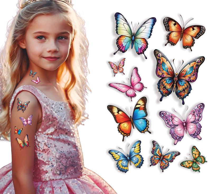 BUTTERFLY TATTOO SHEET 14X30 CM