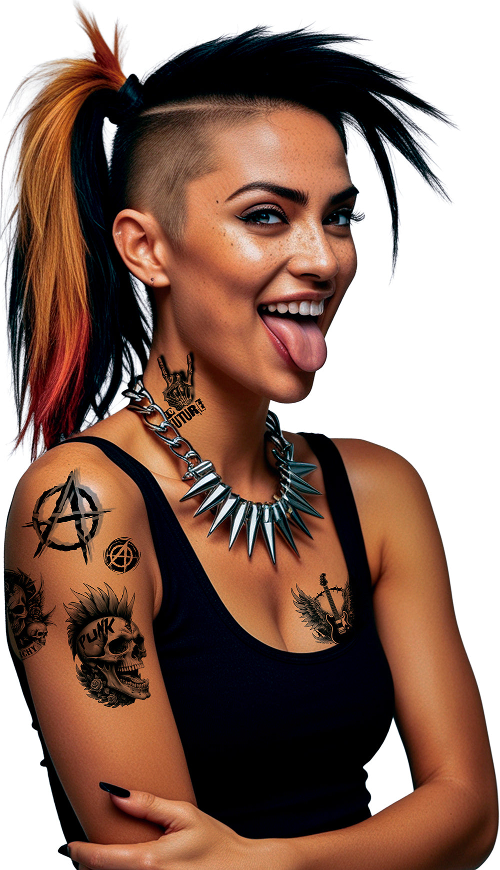 PUNK TATTOO SHEET 14X30 CM