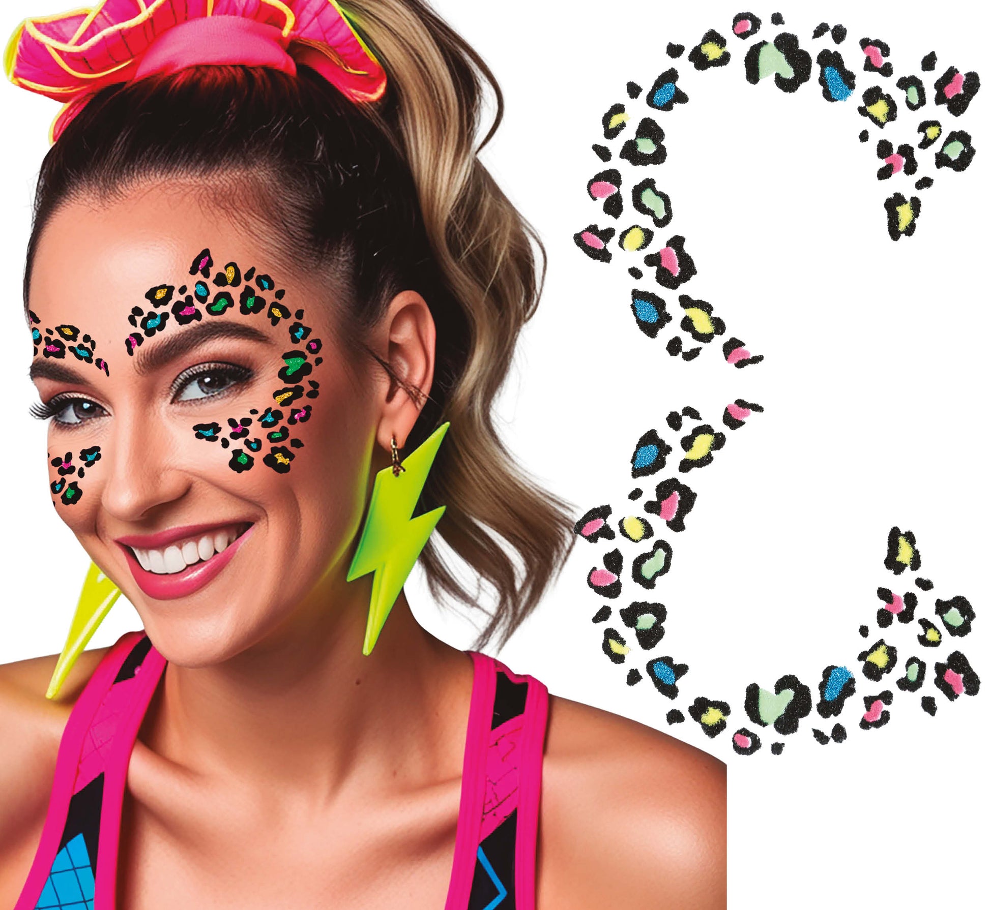 LEOPARD FACE GLITTER