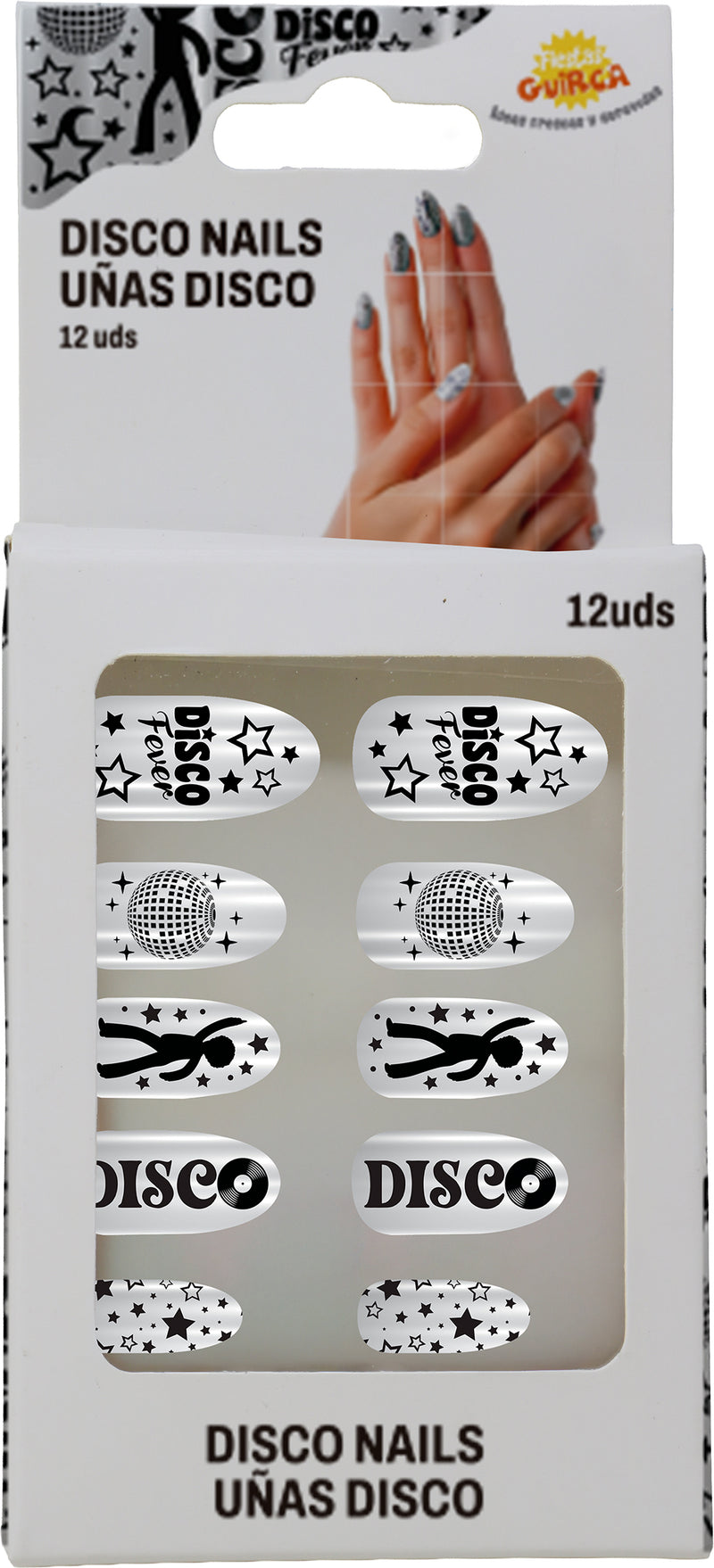 12 NAILS WITH GLUE