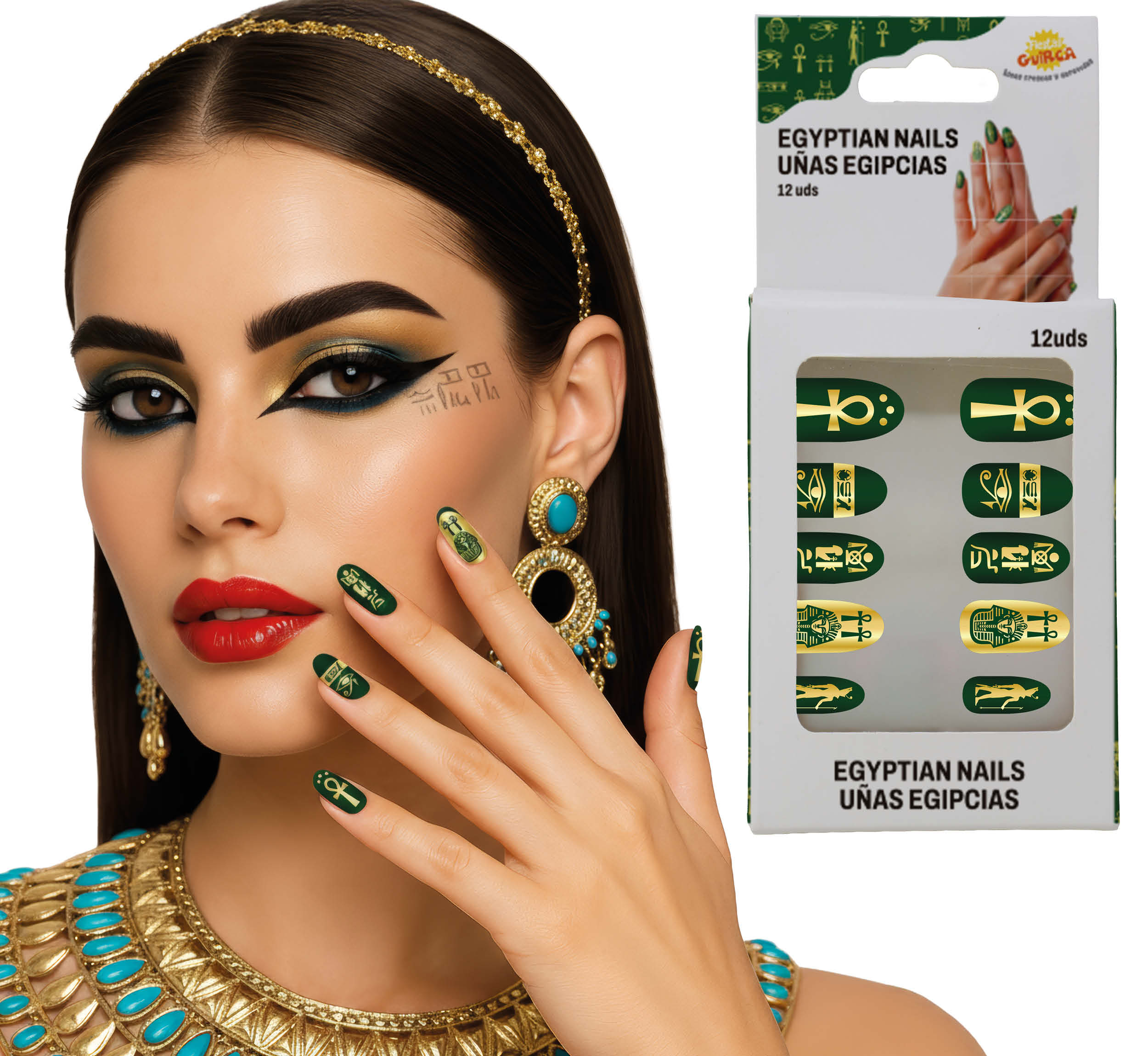 12 NAILS WITH GLUE