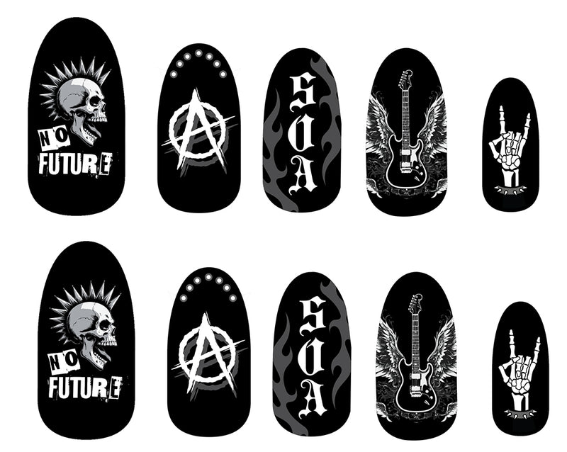 12 NAILS WITH GLUE