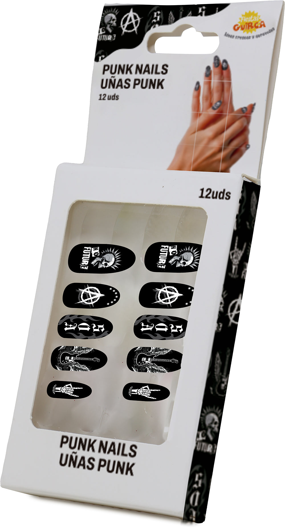 12 NAILS WITH GLUE