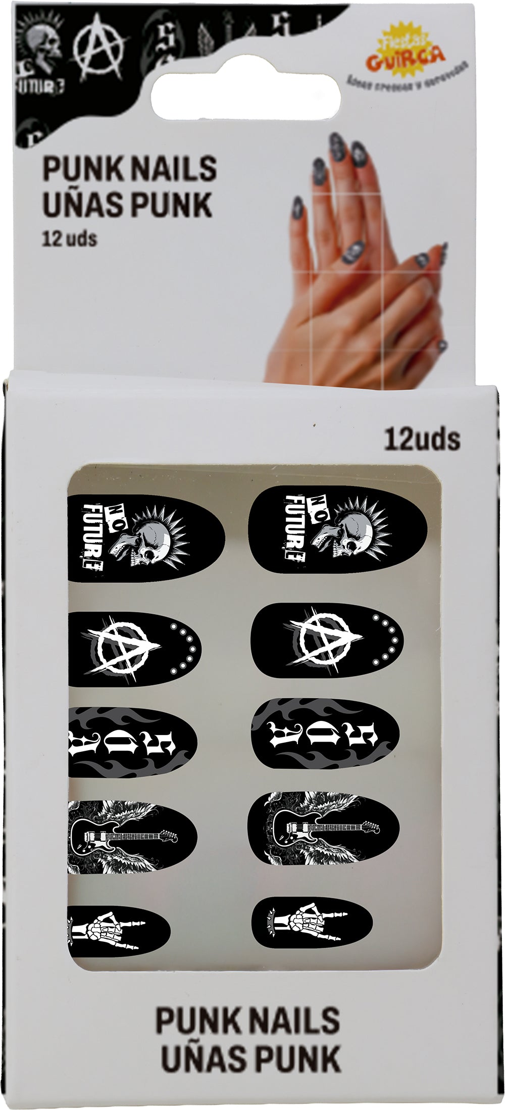 12 NAILS WITH GLUE