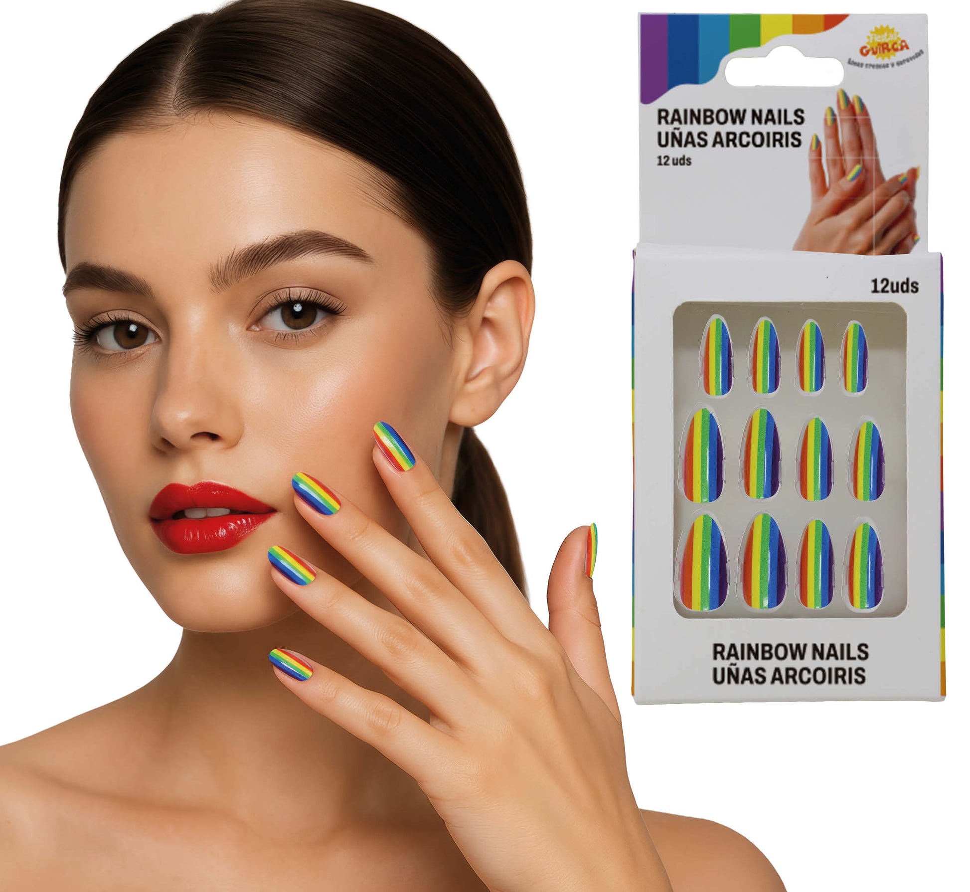 12 NAILS WITH GLUE