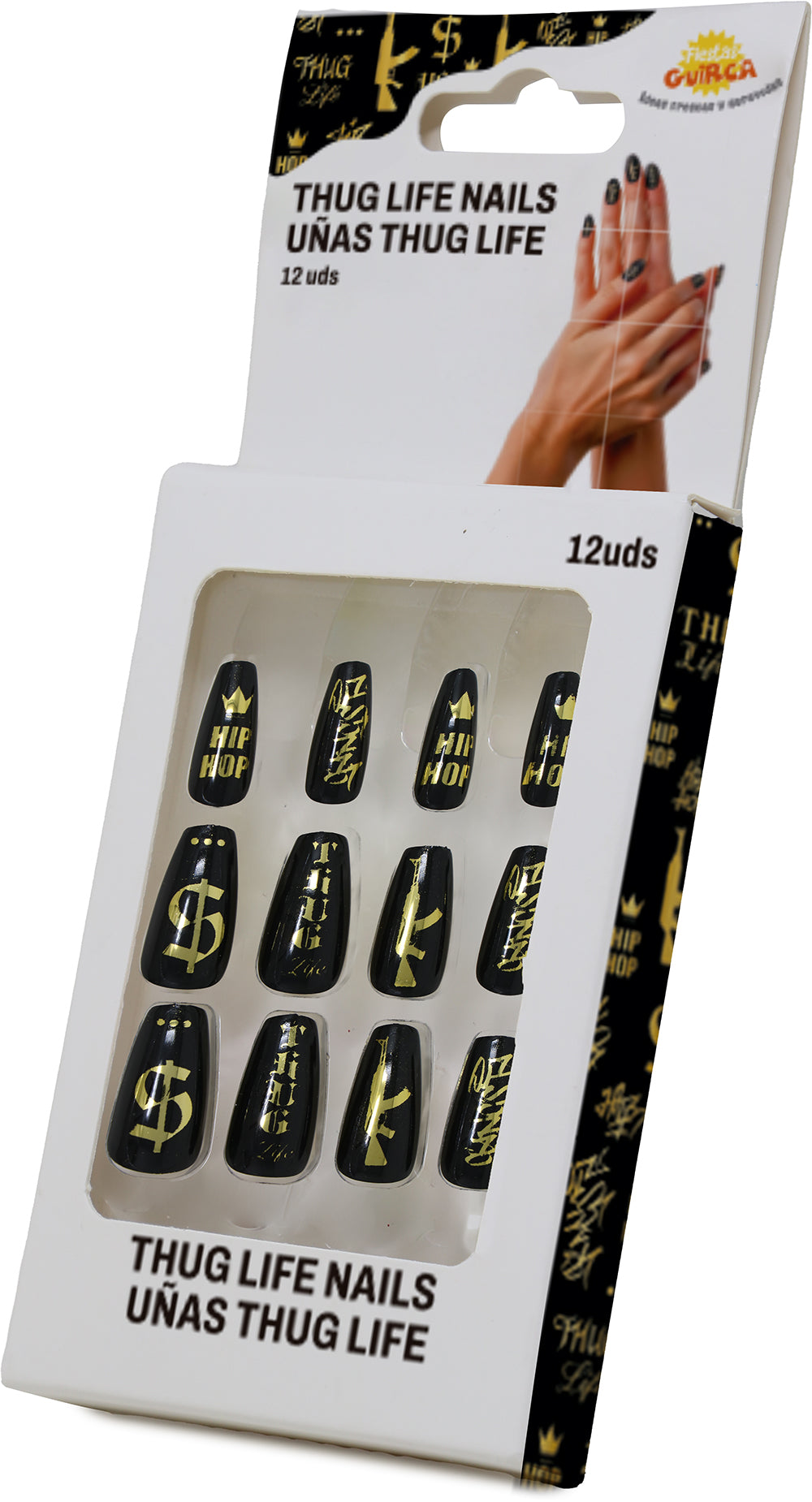 12 NAILS WITH GLUE
