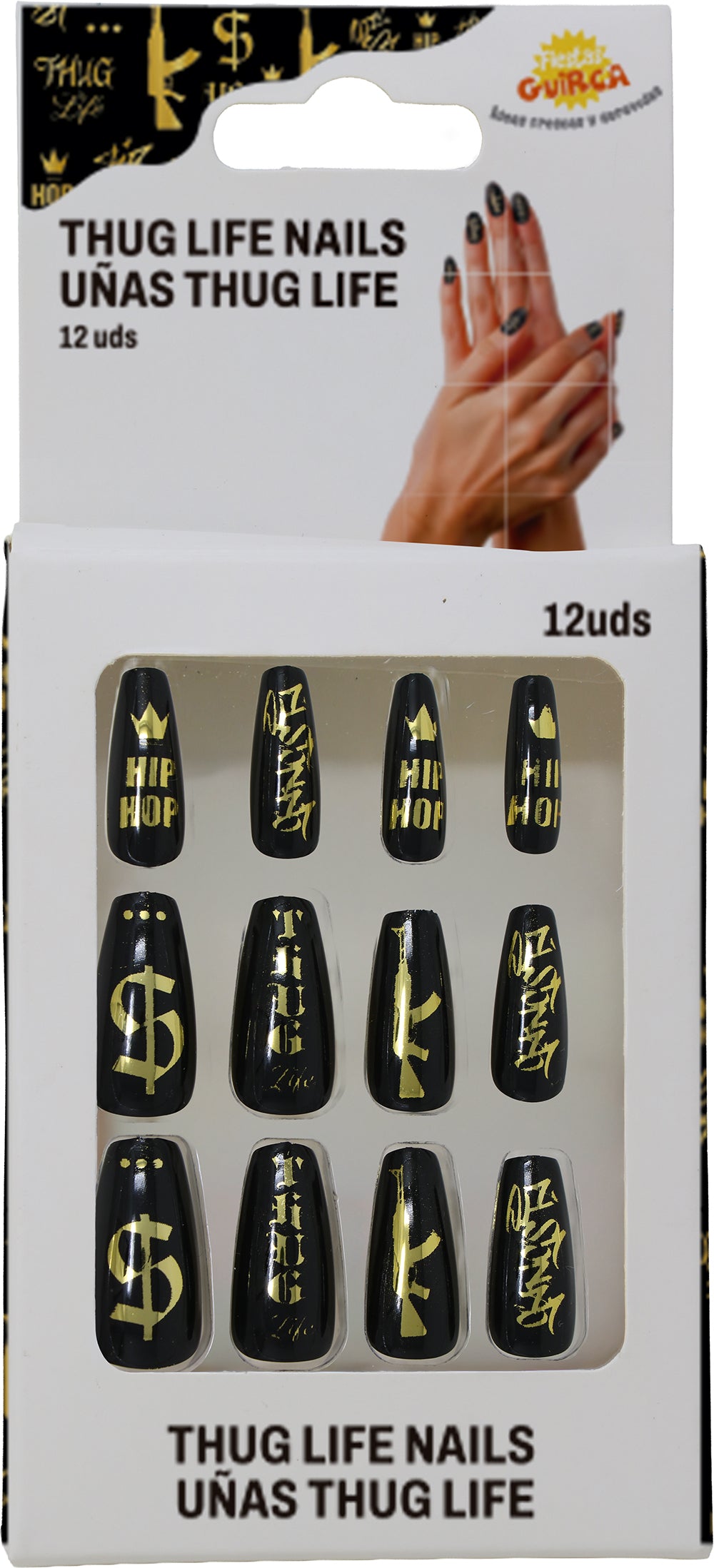 12 NAILS WITH GLUE