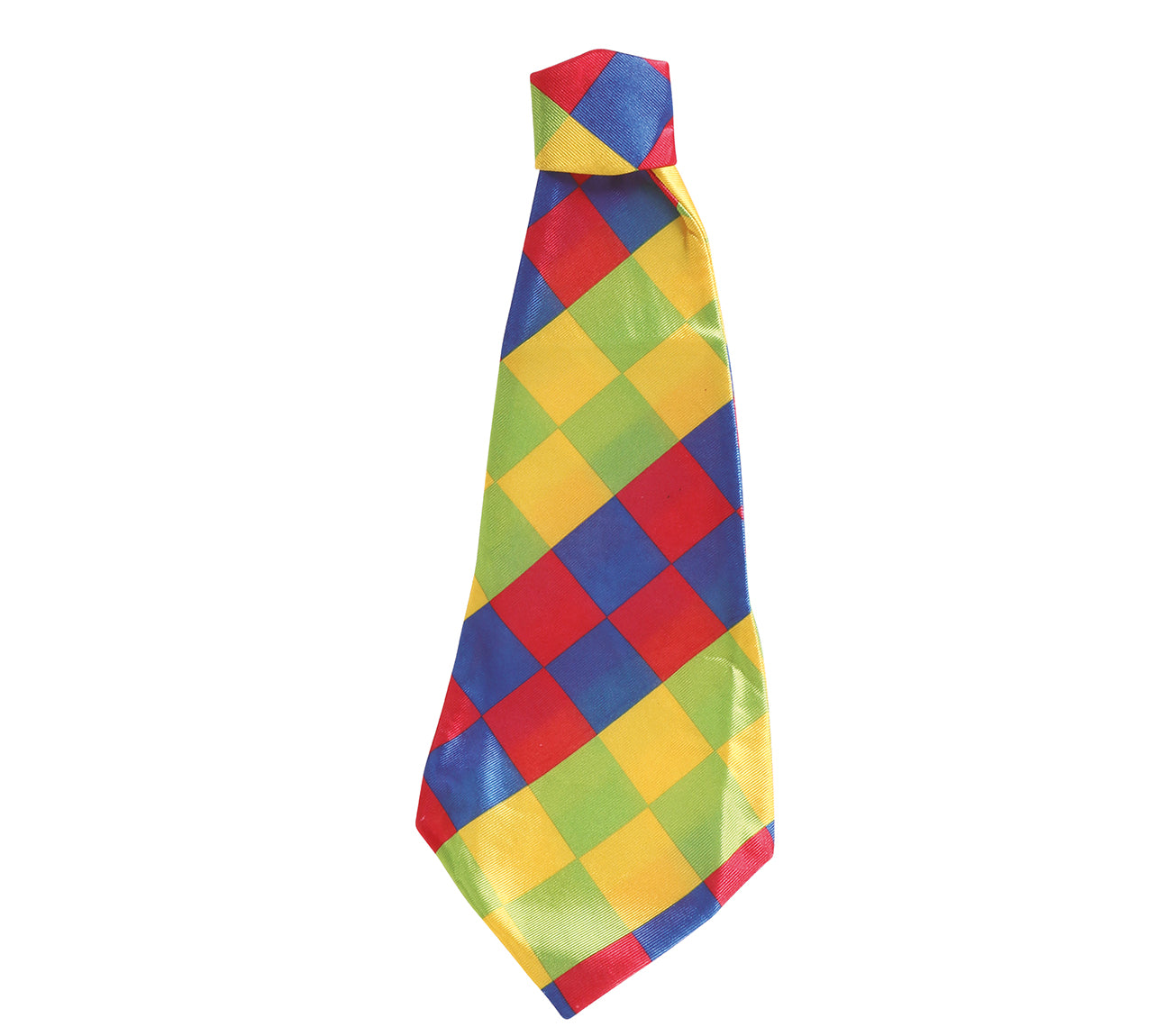 CHECKED CLOWN TIE,  55 CM