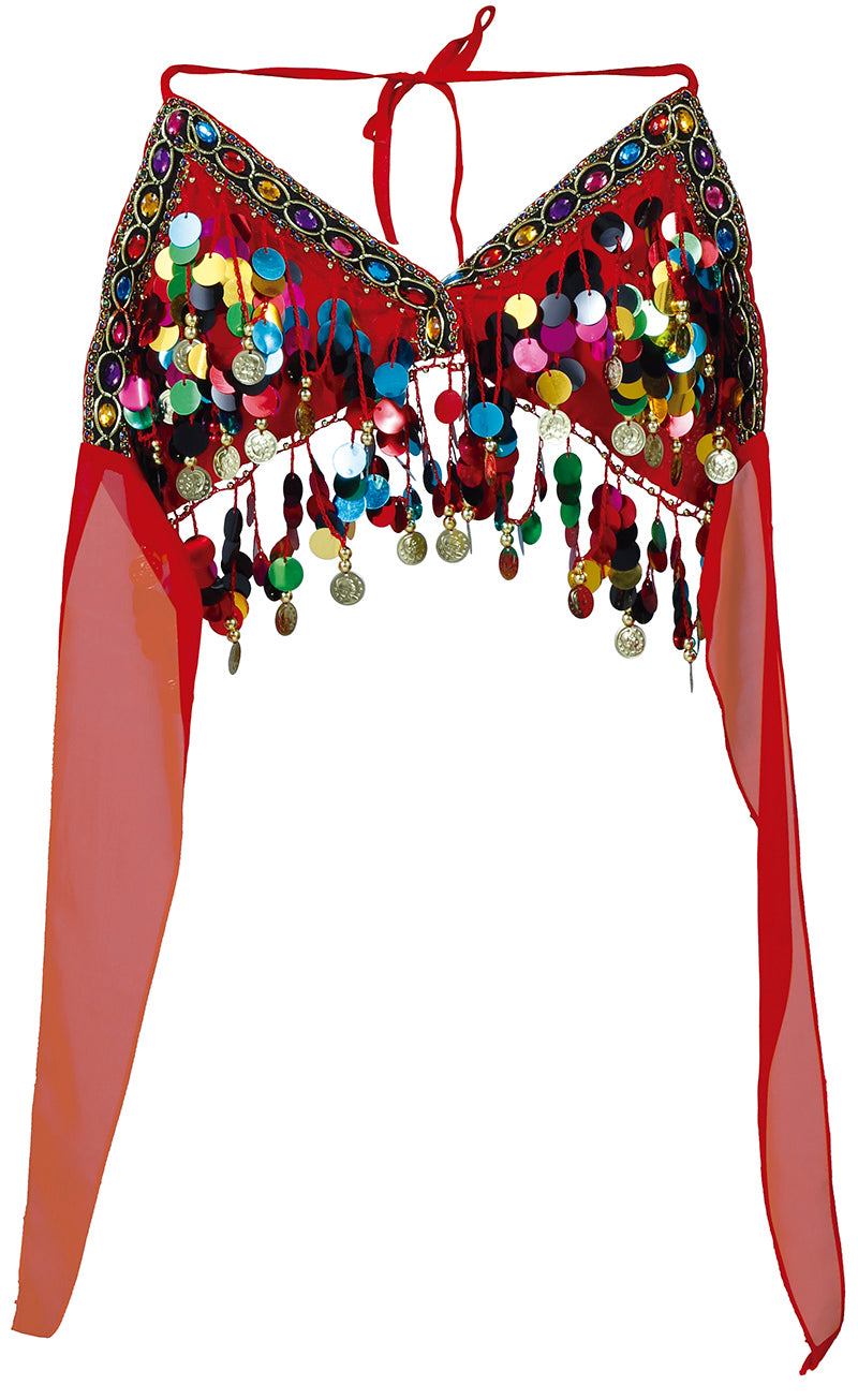 RED BELLY DANCE TOP