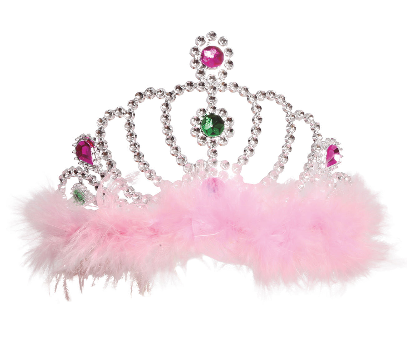 FEATHERED SILVER TIARA