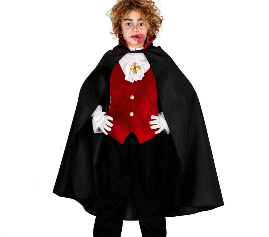 CHILD VAMPIRE CAPE,  90 CM