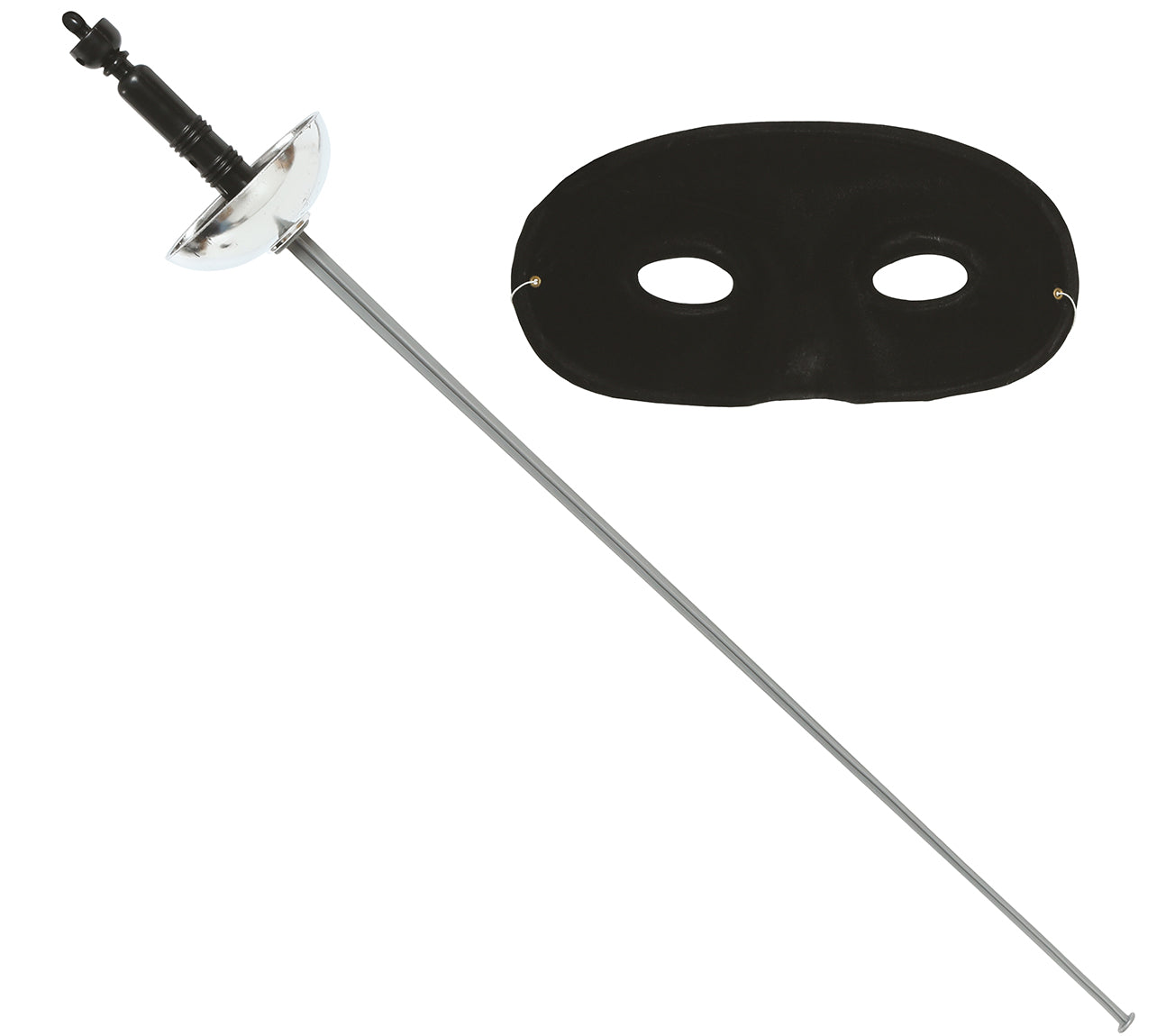 MASK AND SILVER FOIL SET,  63 CM