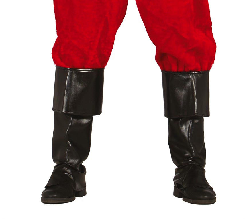 PAIR OF BLACK GAITERS, 52 CM