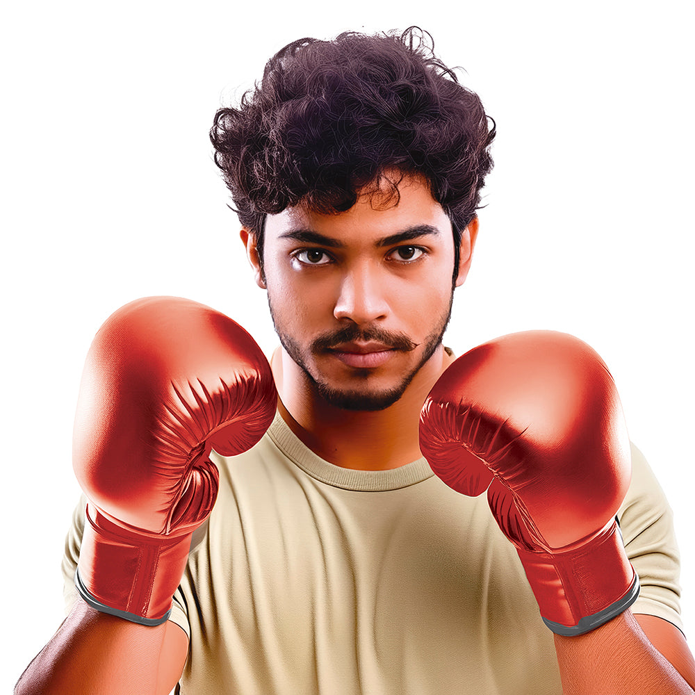 PAIR OF ADULT BOXING GLOVES RED