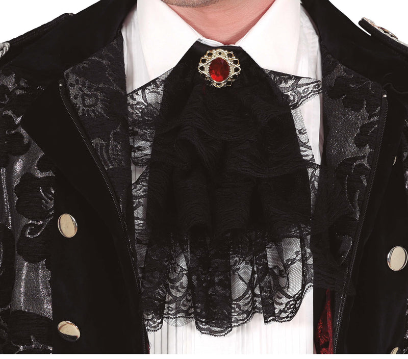 BLACK LACE CRAVAT