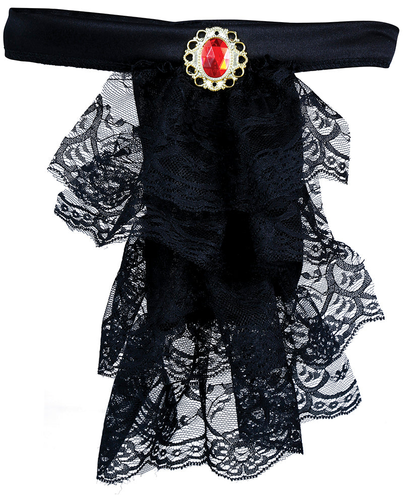 BLACK LACE CRAVAT