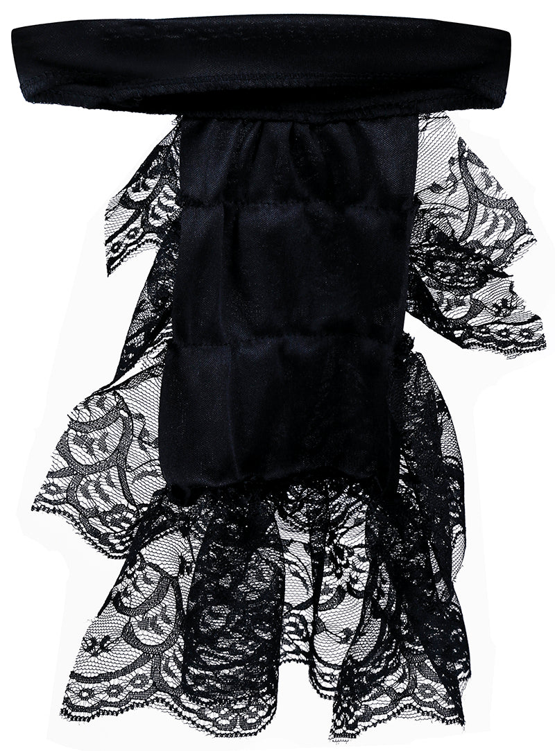 BLACK LACE CRAVAT