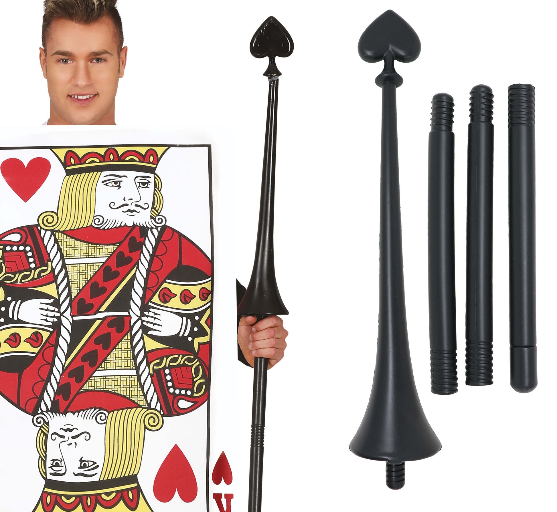 LANCE POINT WITH HEART 140 CMS REMOVABLE