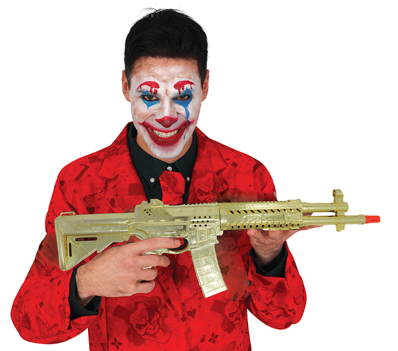GOLD METALLIC RUSSIAN RIFLE, 58 CM