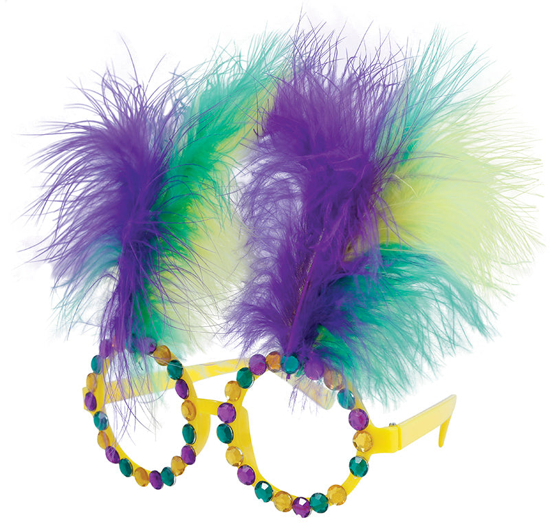 GLASSES WITH FEATHERS