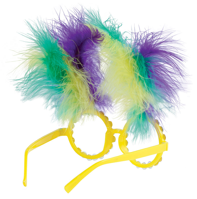 GLASSES WITH FEATHERS