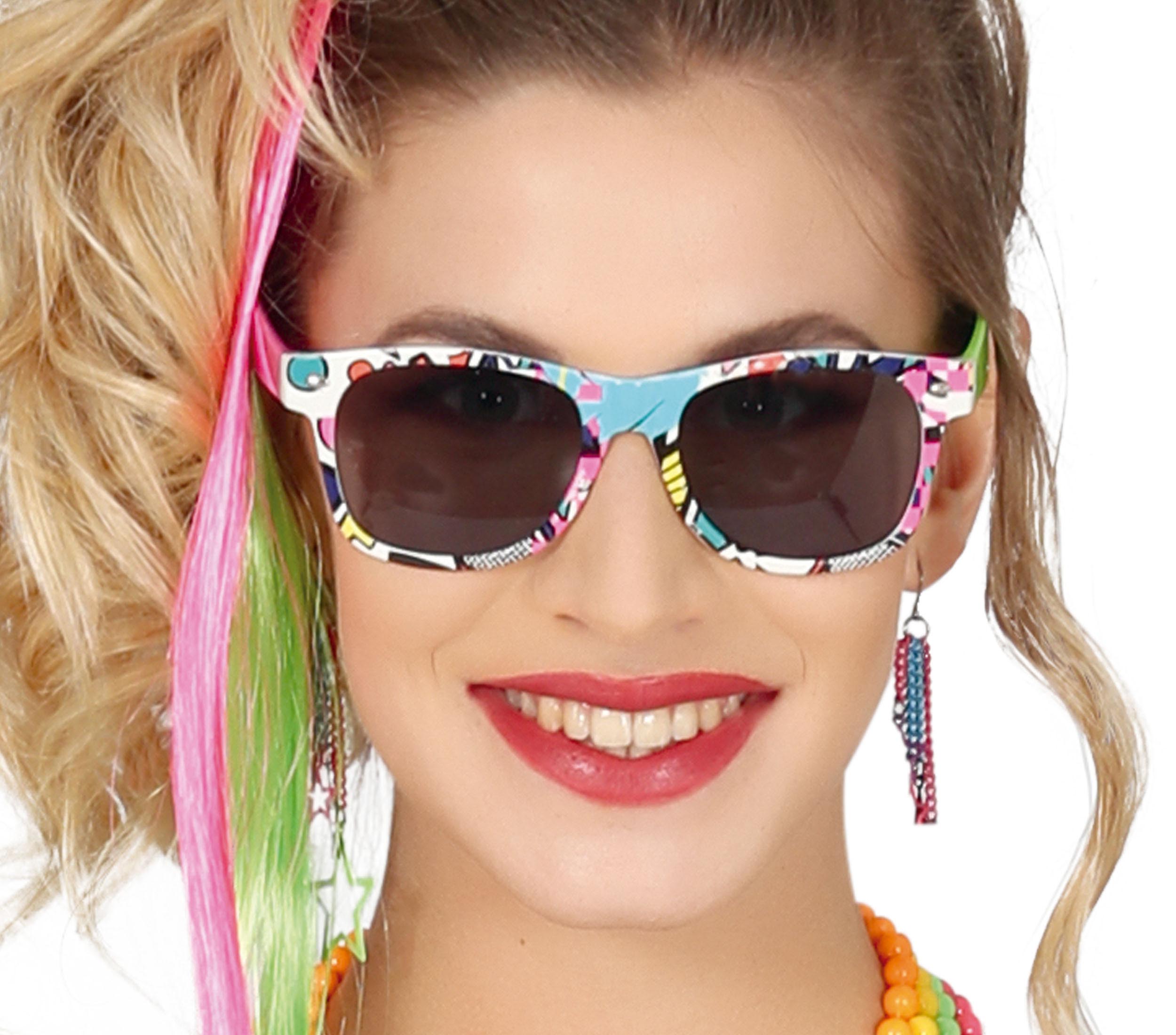 MULTICOLOR GLASSES '80S