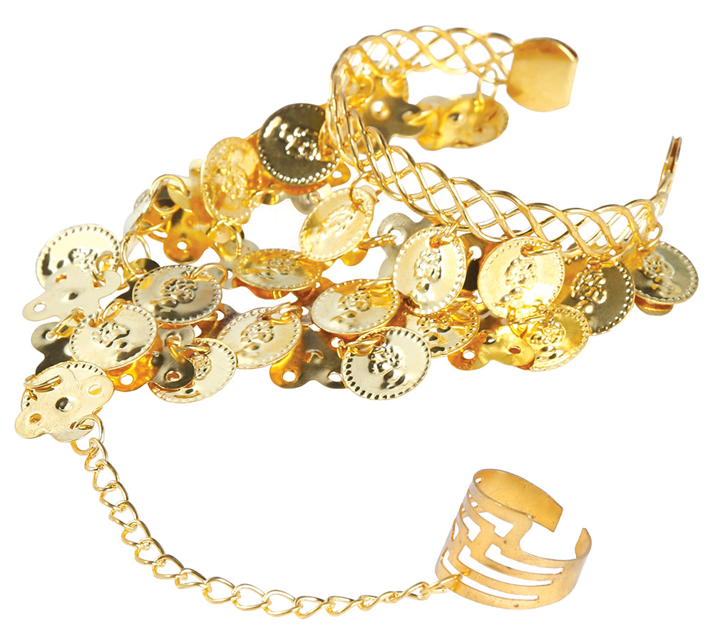 BRACELET WITH GOLD COINS