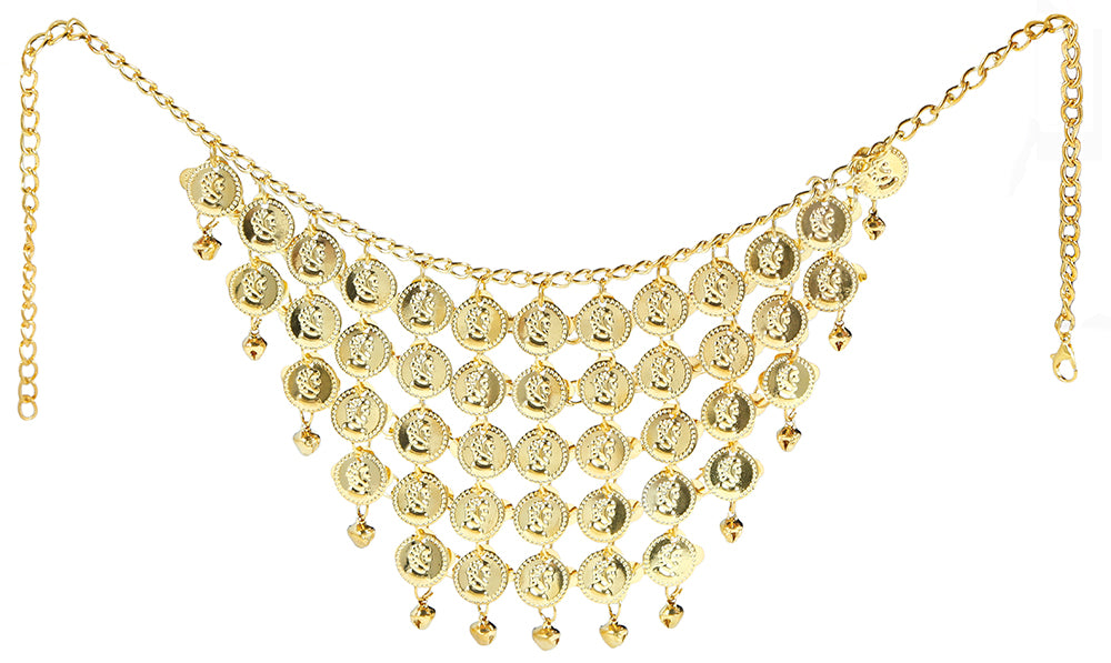 NECKLACE WITH GOLD COINS