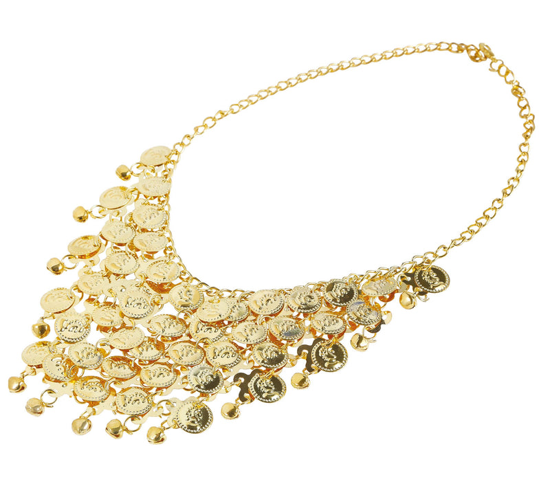 NECKLACE WITH GOLD COINS