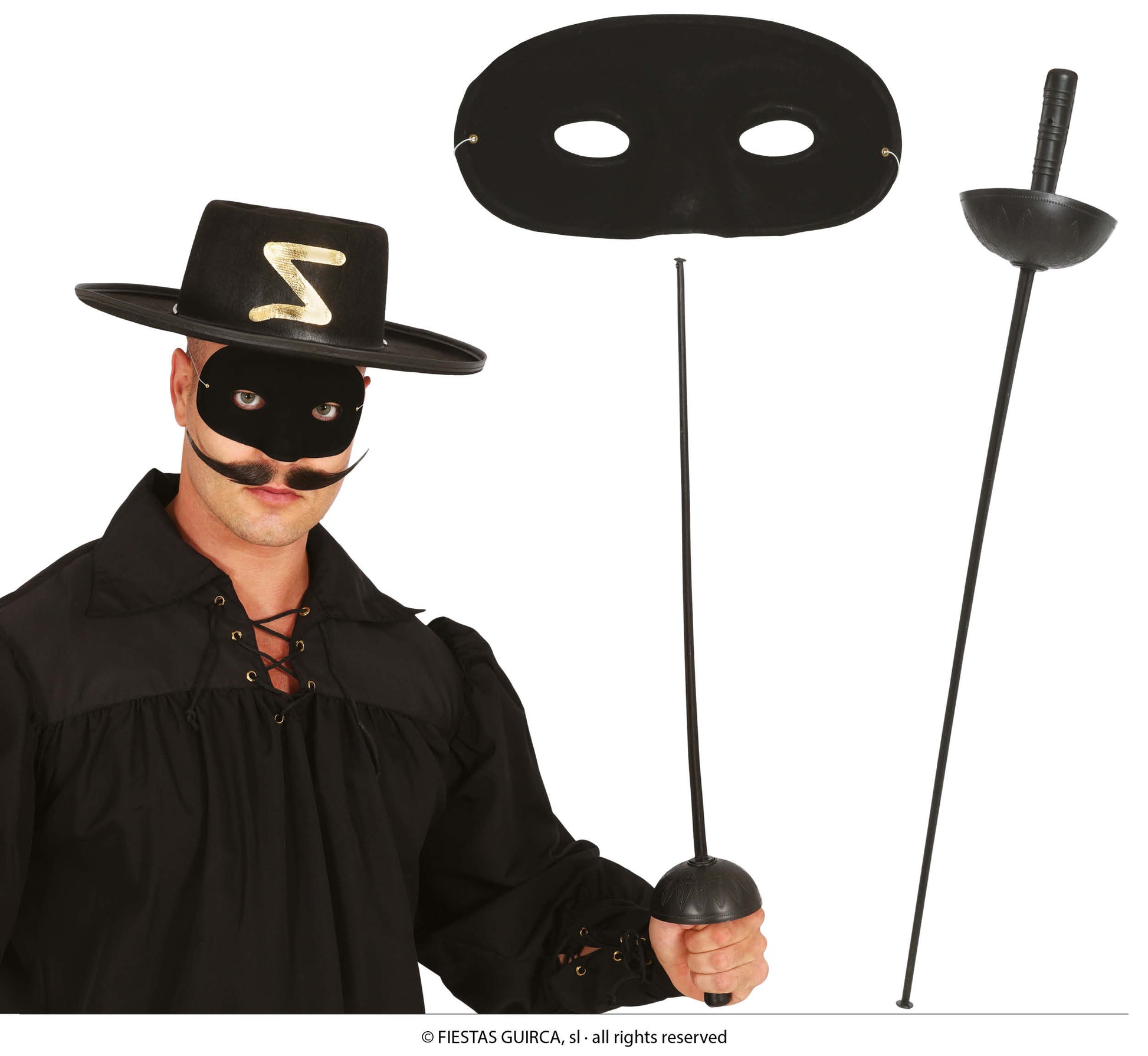 MASK AND FOIL SET, 63 CM