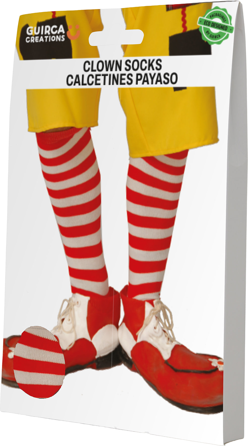 PAIR OF RED CLOWN SOCKS