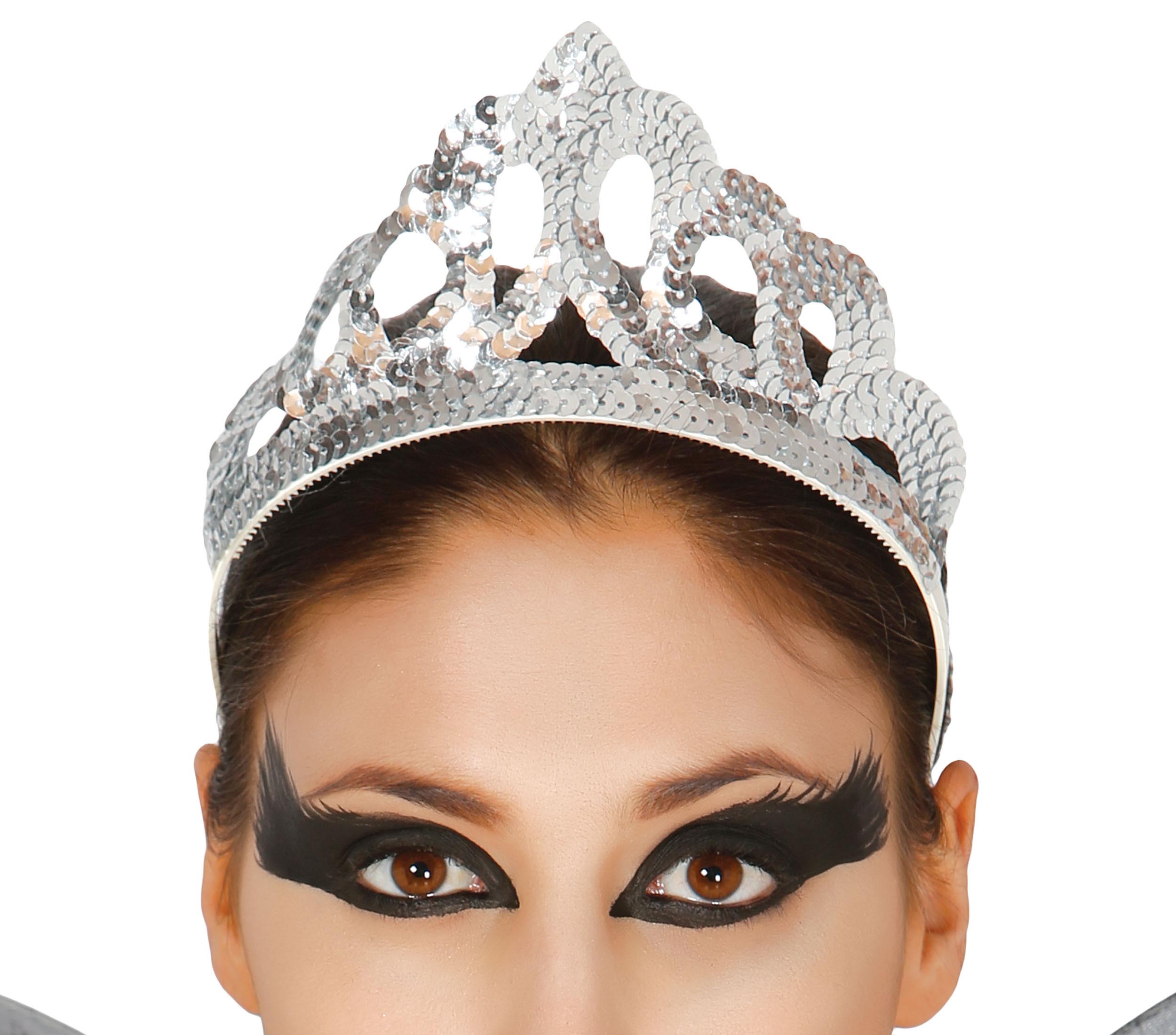 SILVER SEQUIN TIARA