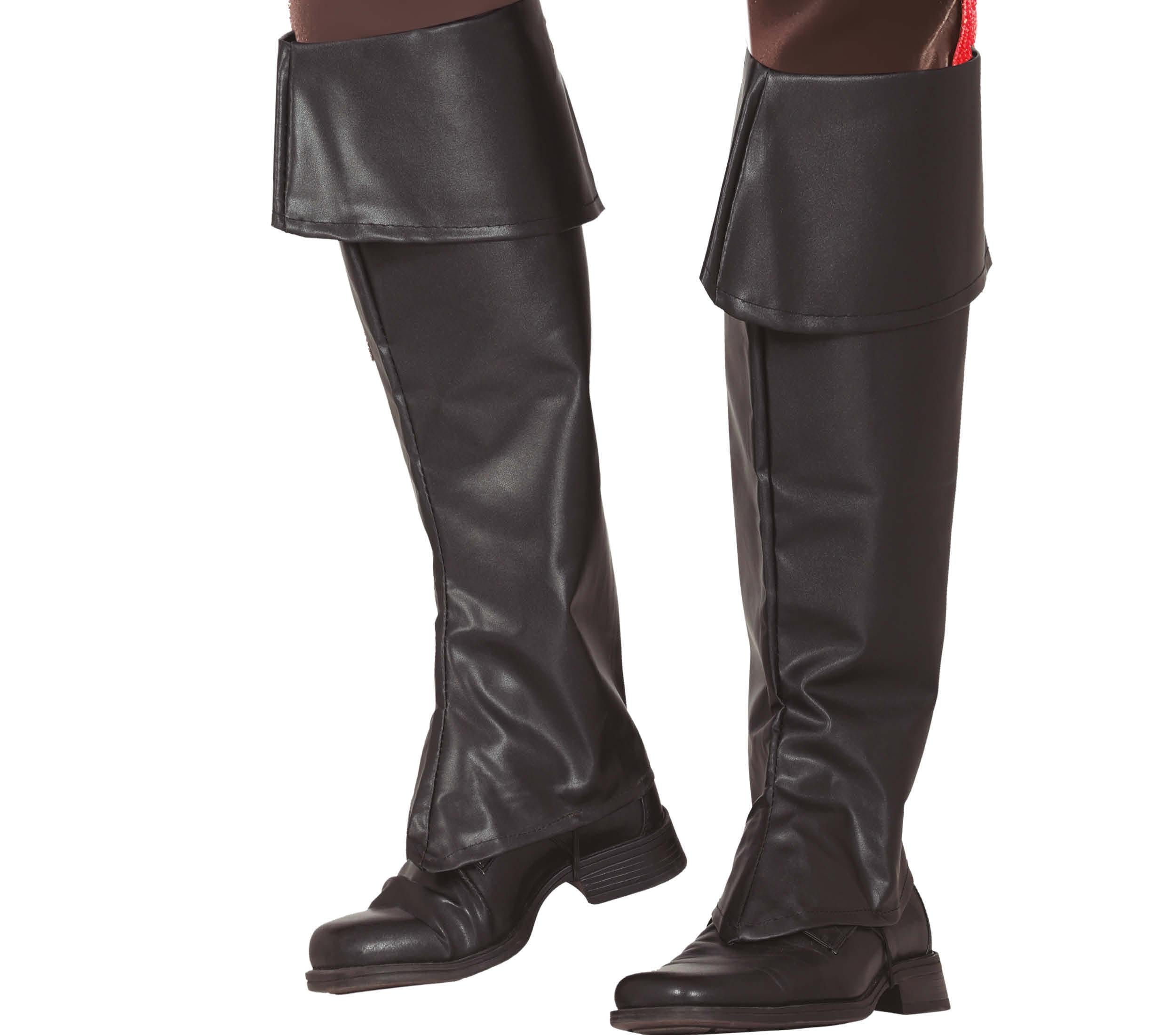BLACK BOOT COVERS 50 CM, CHILDREN