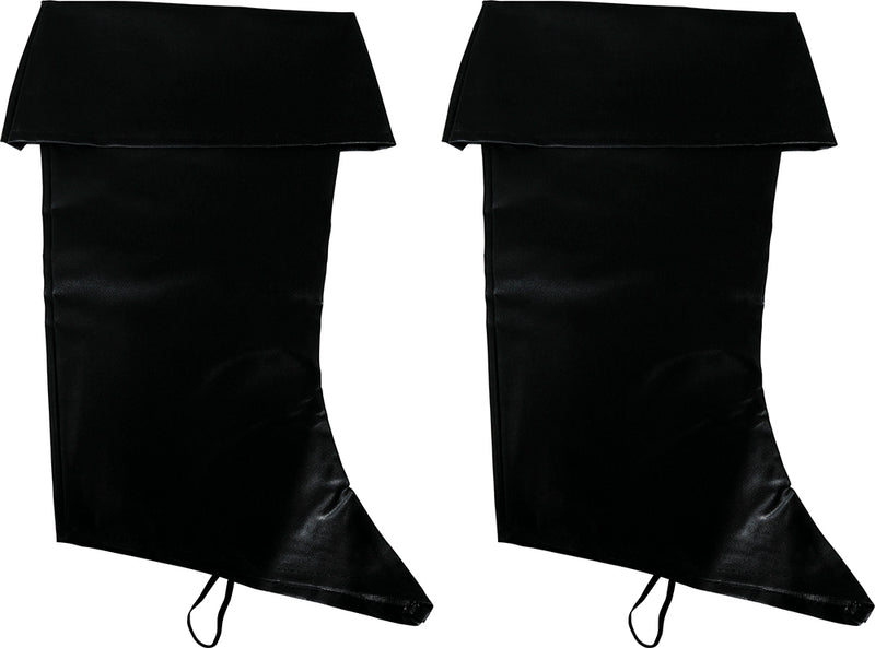 BLACK BOOT COVERS 50 CM, CHILDREN