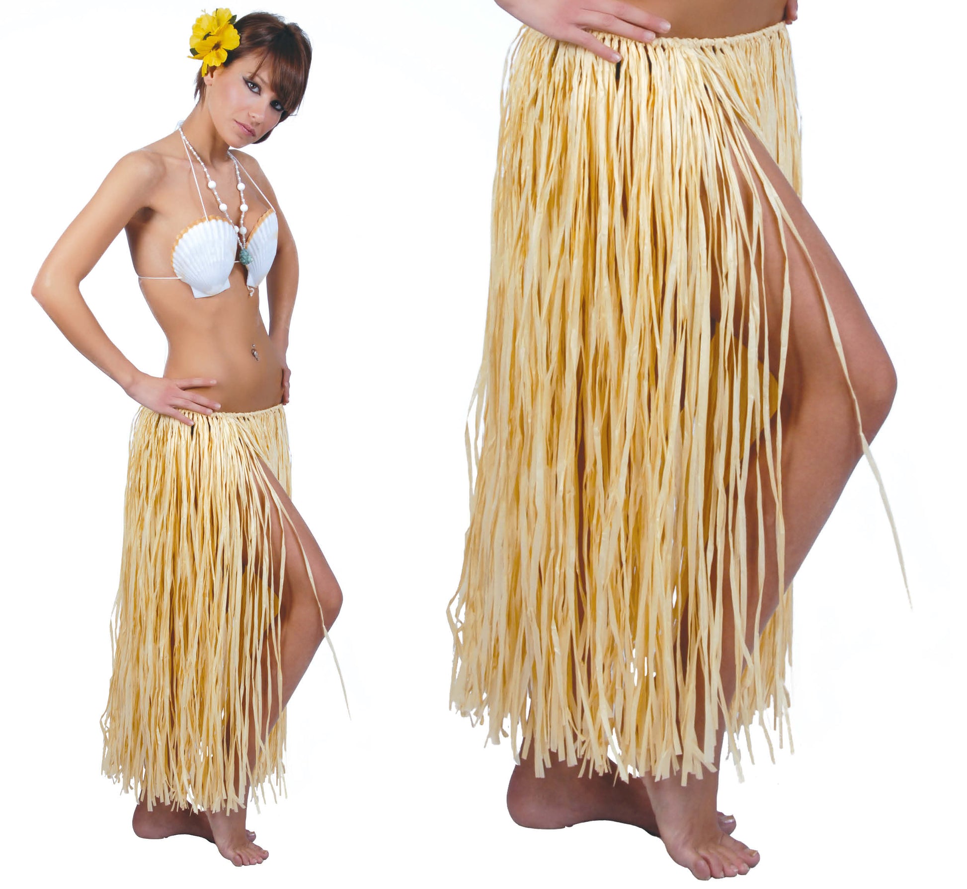 HAWAIIAN STRAW SKIRT, 75 CM