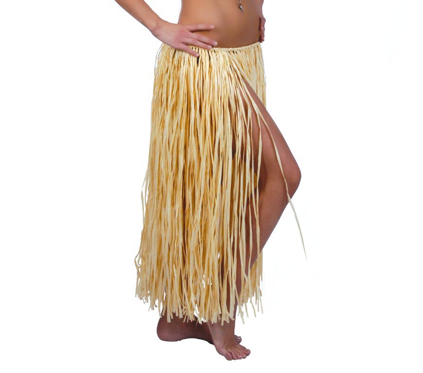 HAWAIIAN STRAW SKIRT, 75 CM