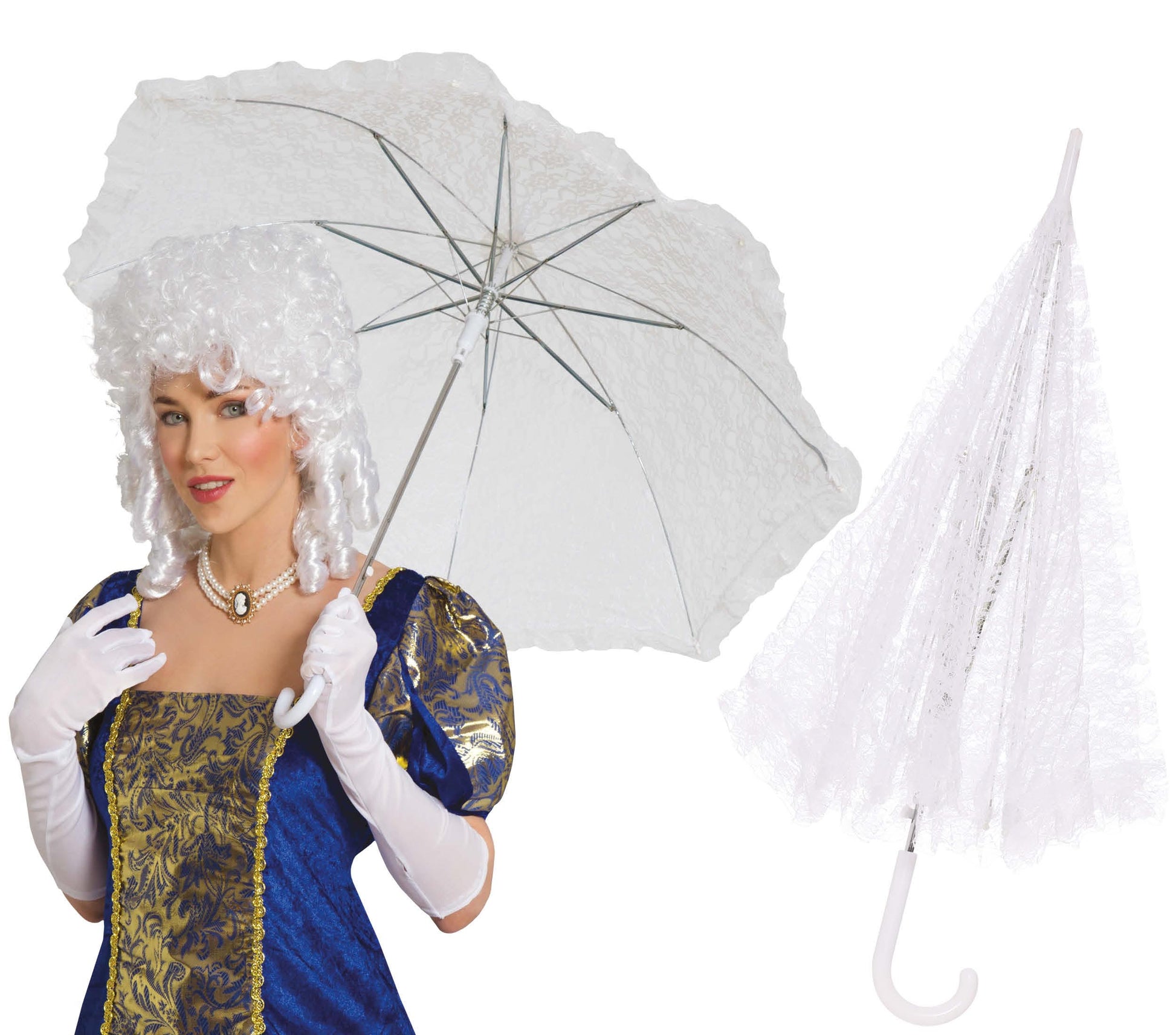 WHITE PARASOL,   60X70 CM