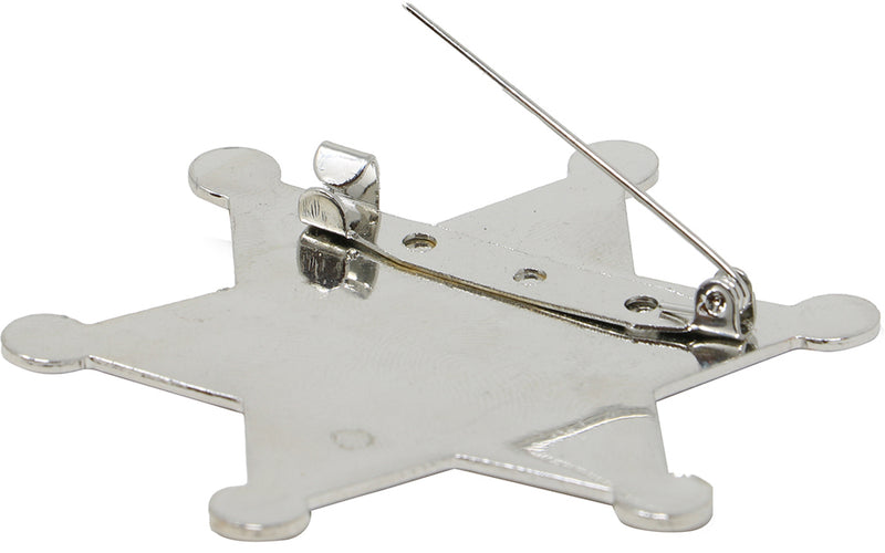 METAL SHERIFF STAR 6 CM
