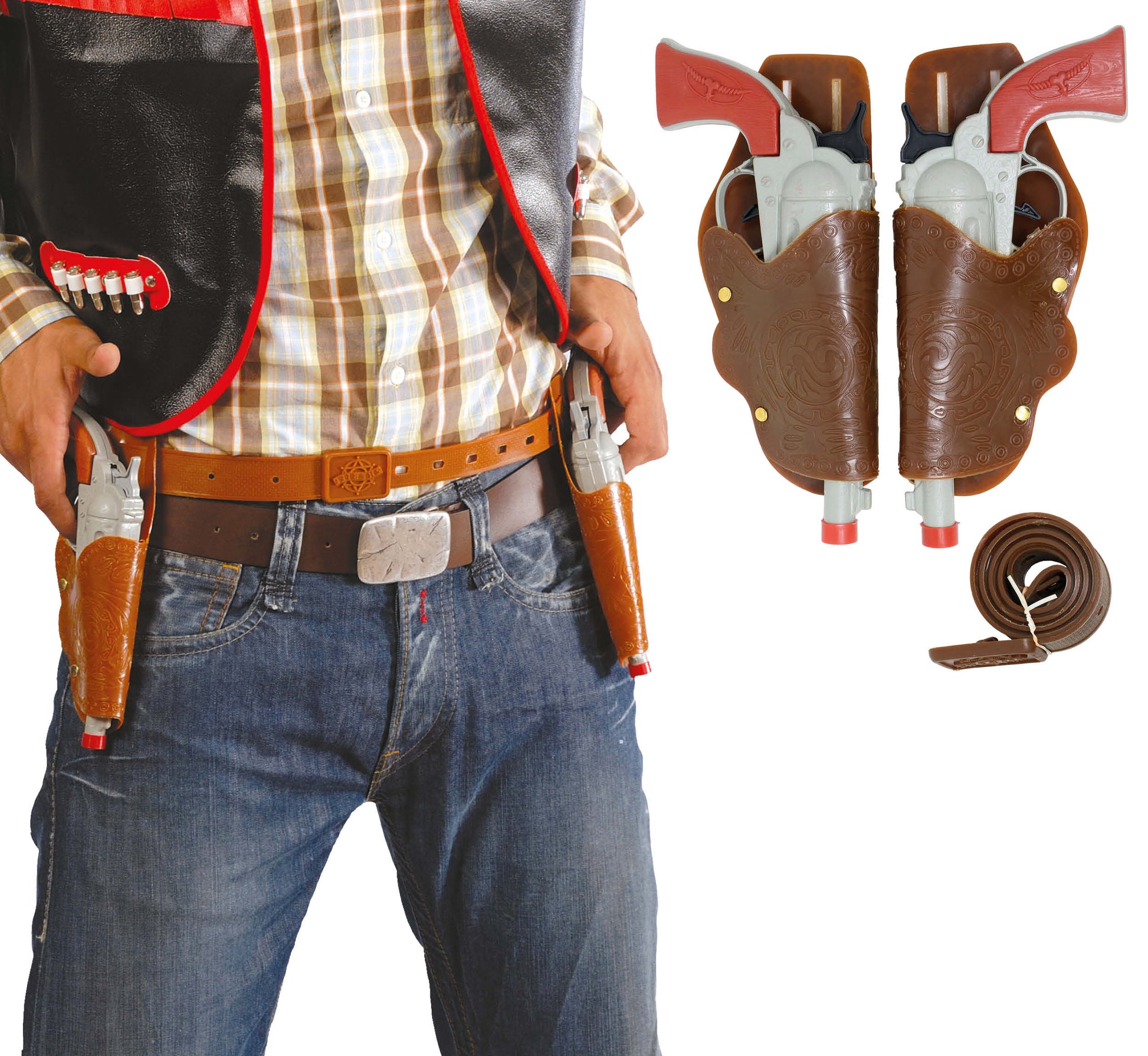 DOUBLE HOLSTER WITH 2 GUNS