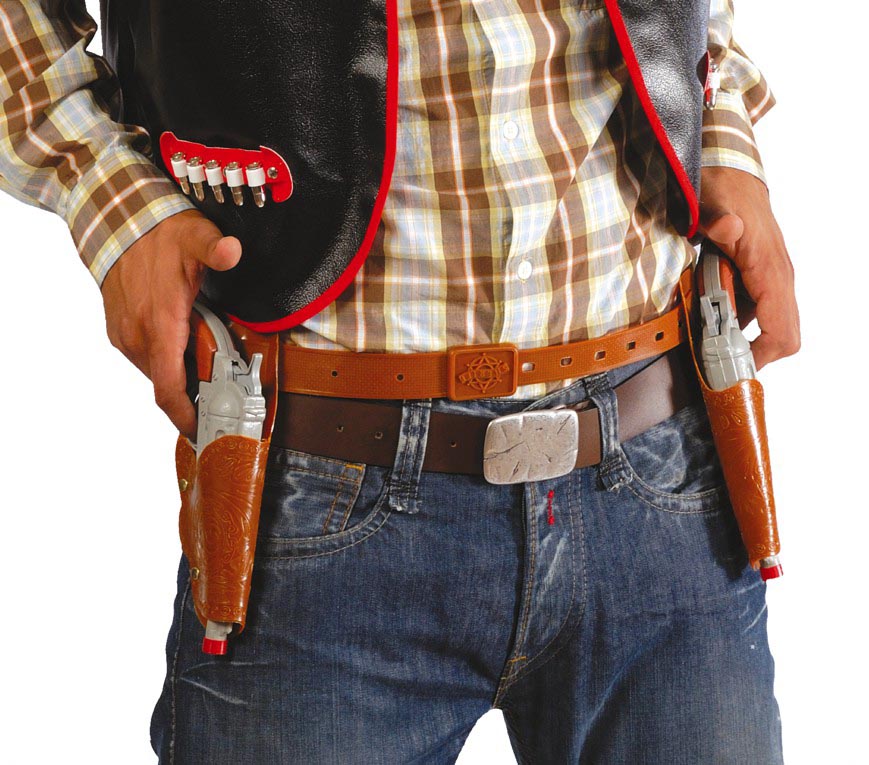 DOUBLE HOLSTER WITH 2 GUNS