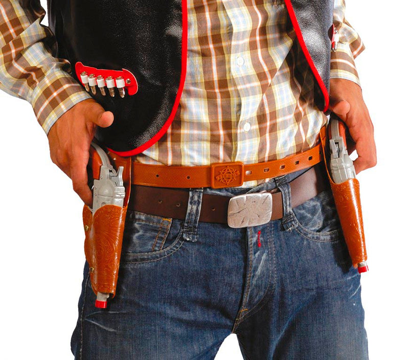 DOUBLE HOLSTER WITH 2 GUNS