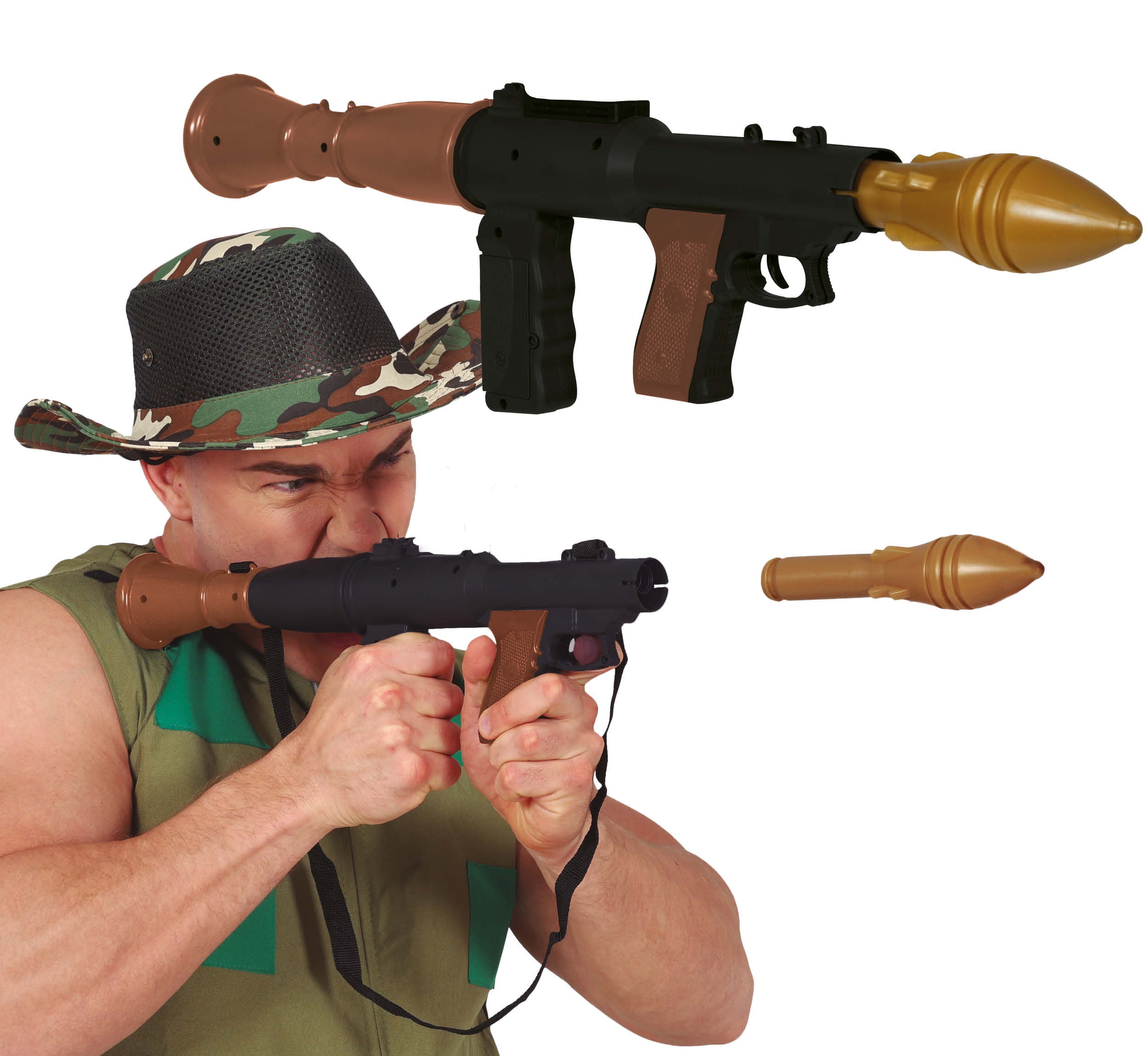 BAZOOKA 50 CM WITH 2 PROJECTILES