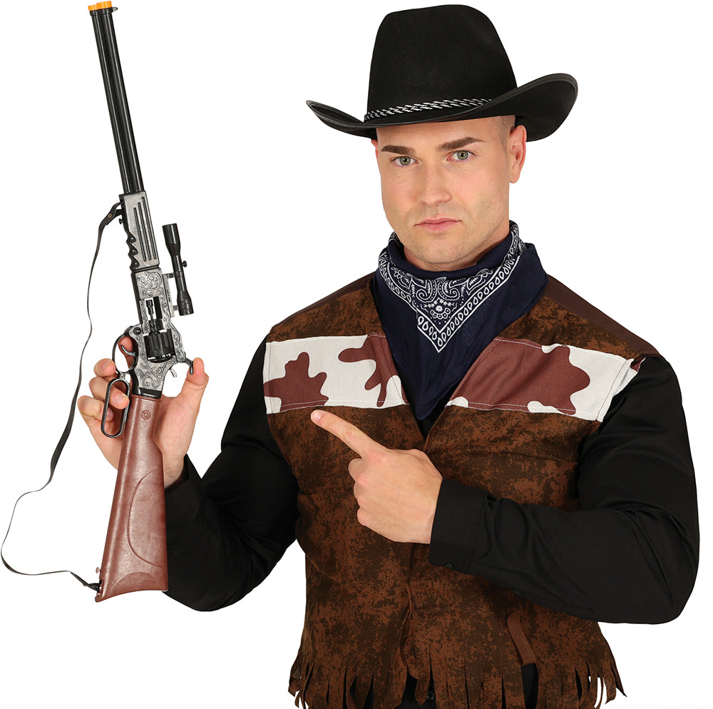 RIFLE WITH SCOPE, 64 CM