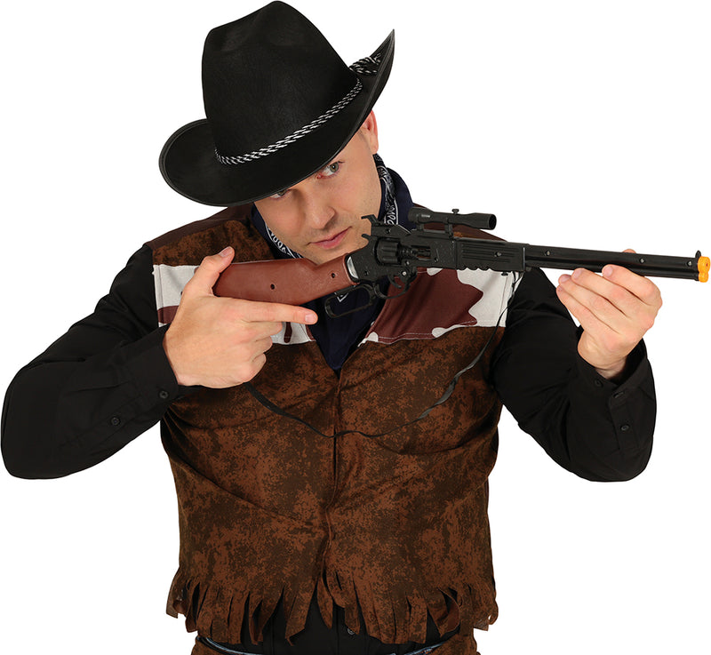 RIFLE WITH SCOPE, 64 CM